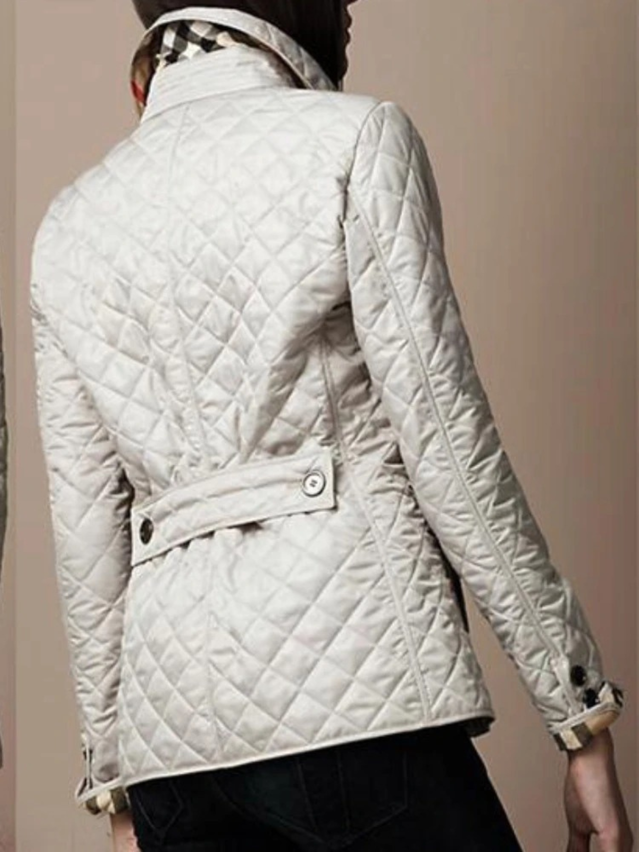 Stylish Lined Women's Jacket with Folded Collar