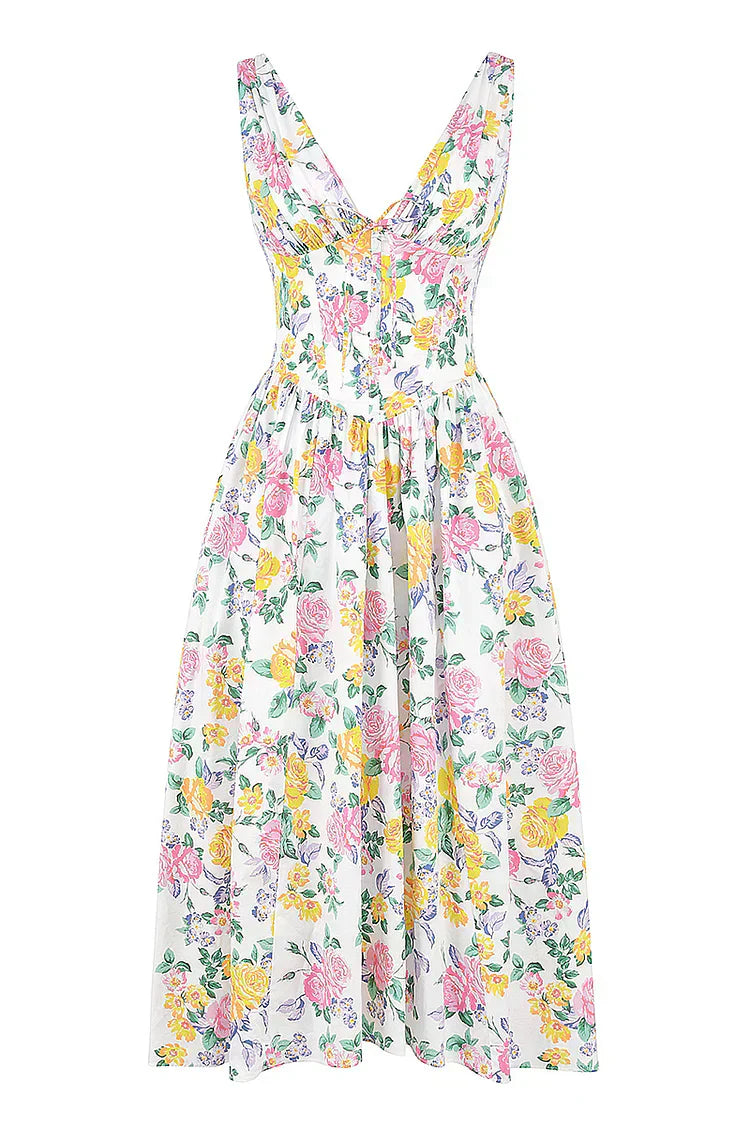 Women’s Classic Floral Midi Sundress