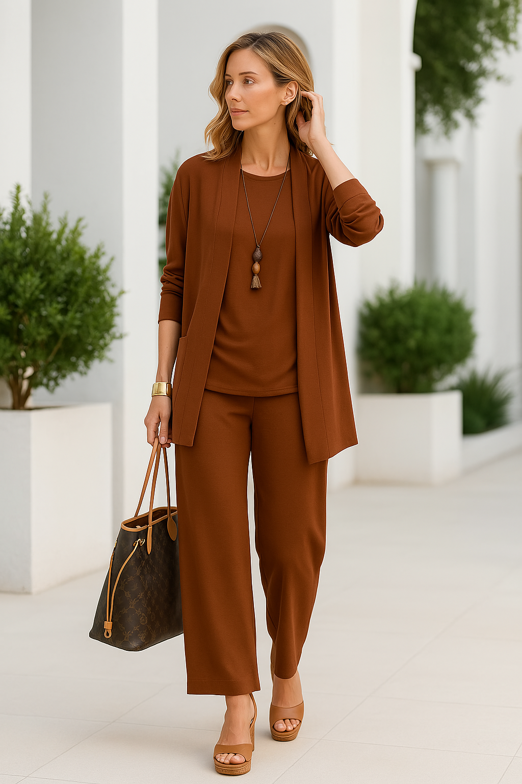 Stylish Three-Piece Pant Set for Women