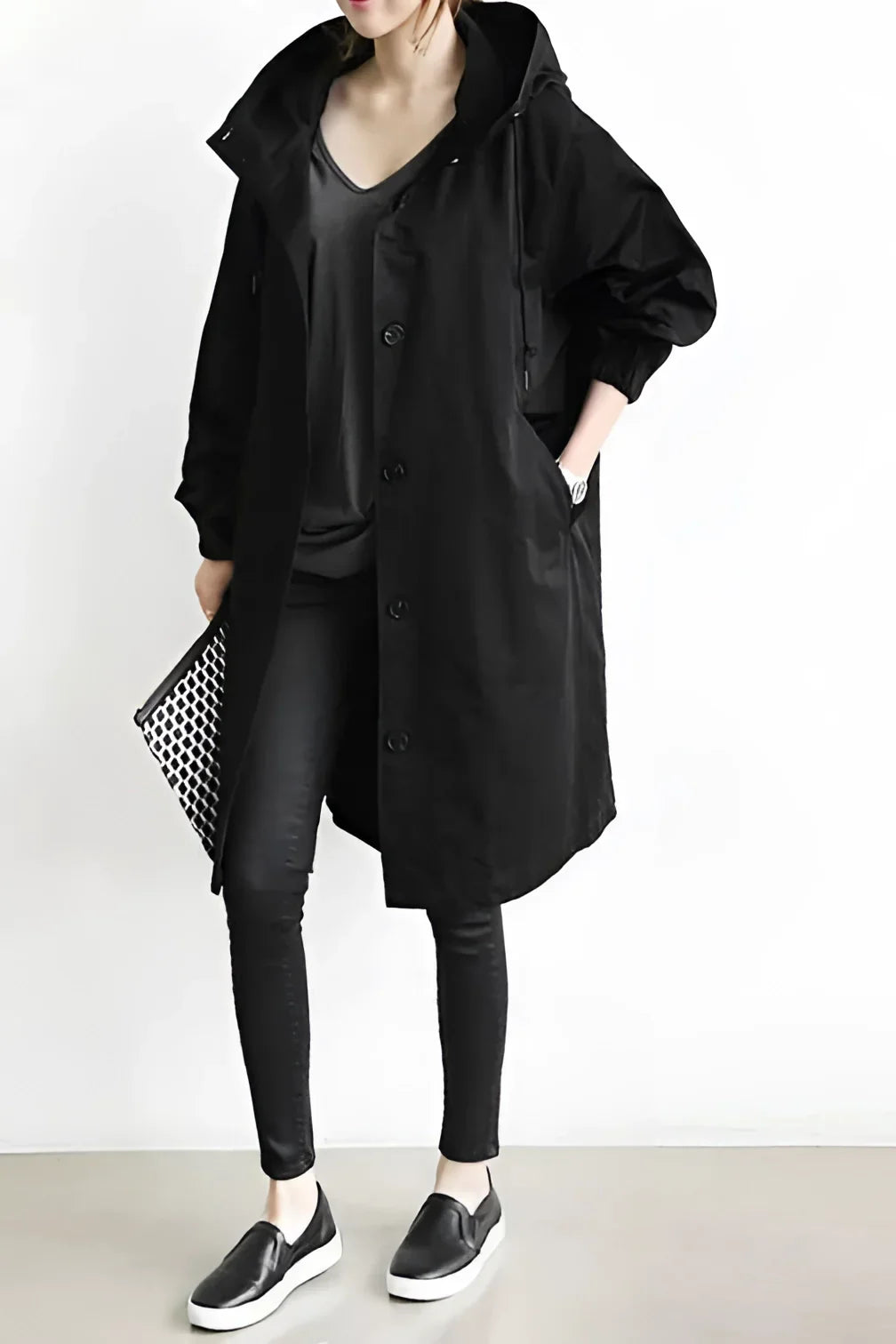 Women's Oversized Waterproof Hooded Coat