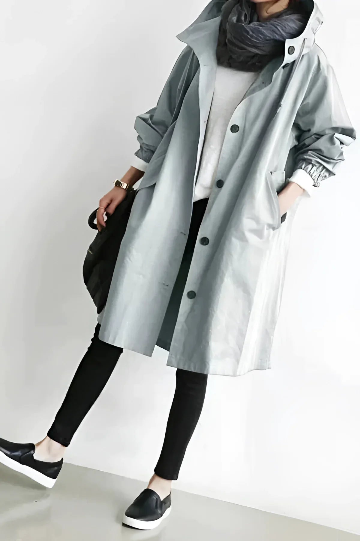 Women's Oversized Waterproof Hooded Coat