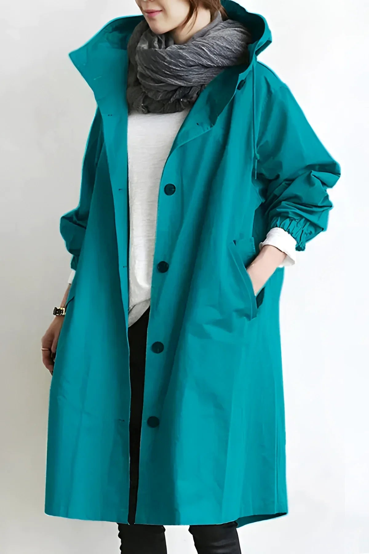 Women's Oversized Waterproof Hooded Coat
