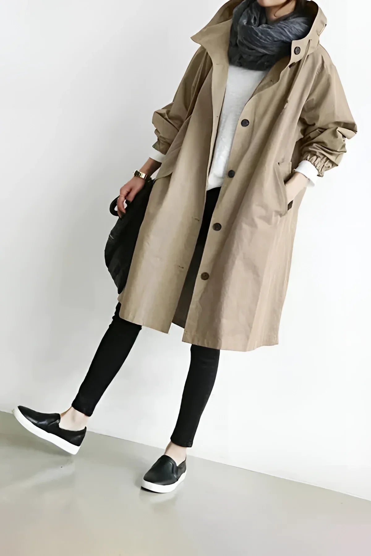 Women's Oversized Waterproof Hooded Coat
