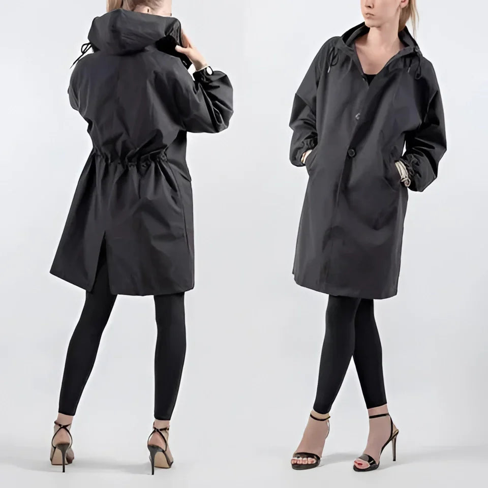 Women's Oversized Waterproof Hooded Coat