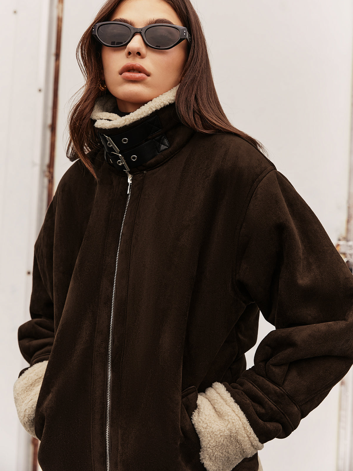 Stylish Women's Fleece Jacket with Vintage Look