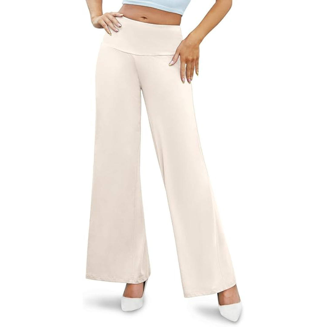 Stylish High-Waisted Women's Trousers with Comfortable Fit