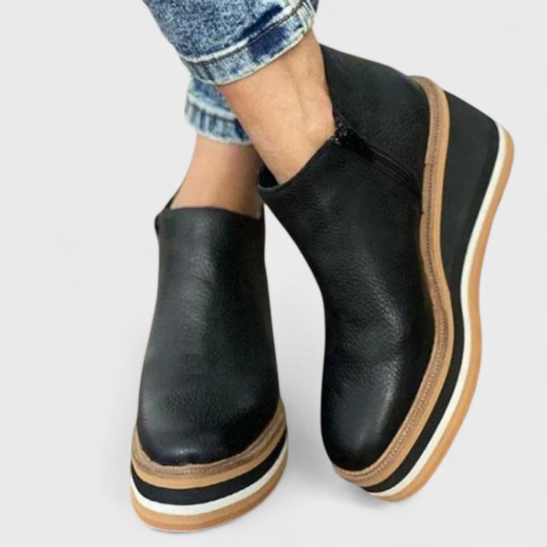 Women’s Casual Slip-On Wedge Ankle Boots