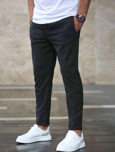 Men's Slim Fit Drawstring Jogger Pants