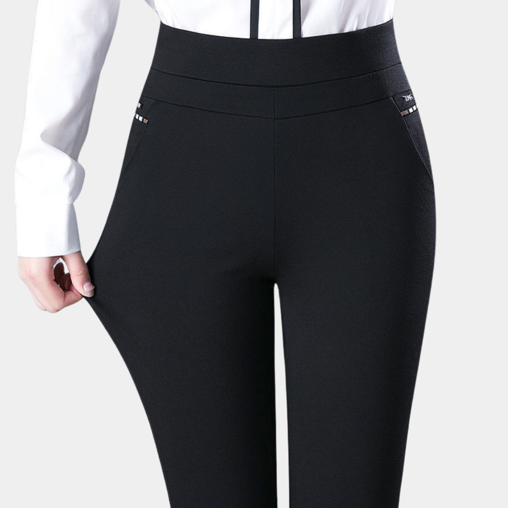 Women’s High-Waisted Slim Fit Stretch Pants