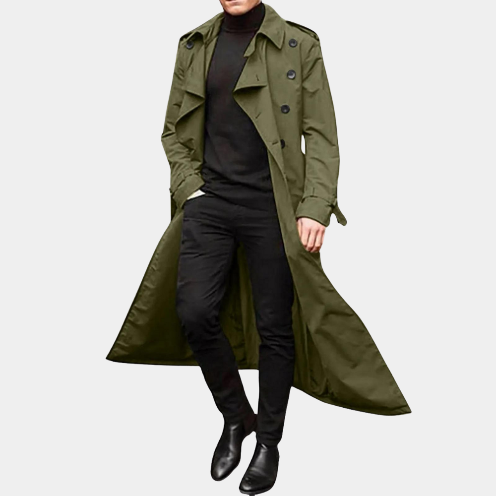 Stylish Waterproof Trench Coat for Men