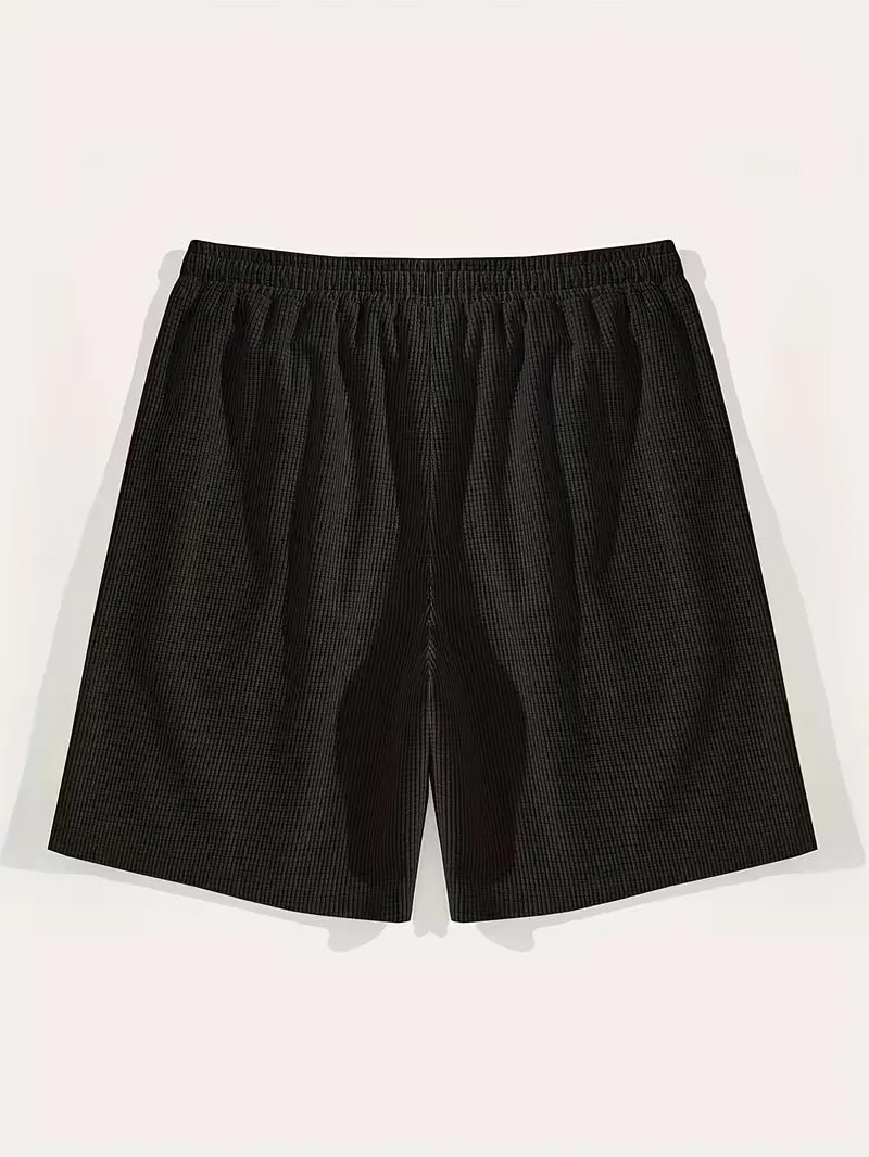 Men's Waffle Knit Drawstring Shorts