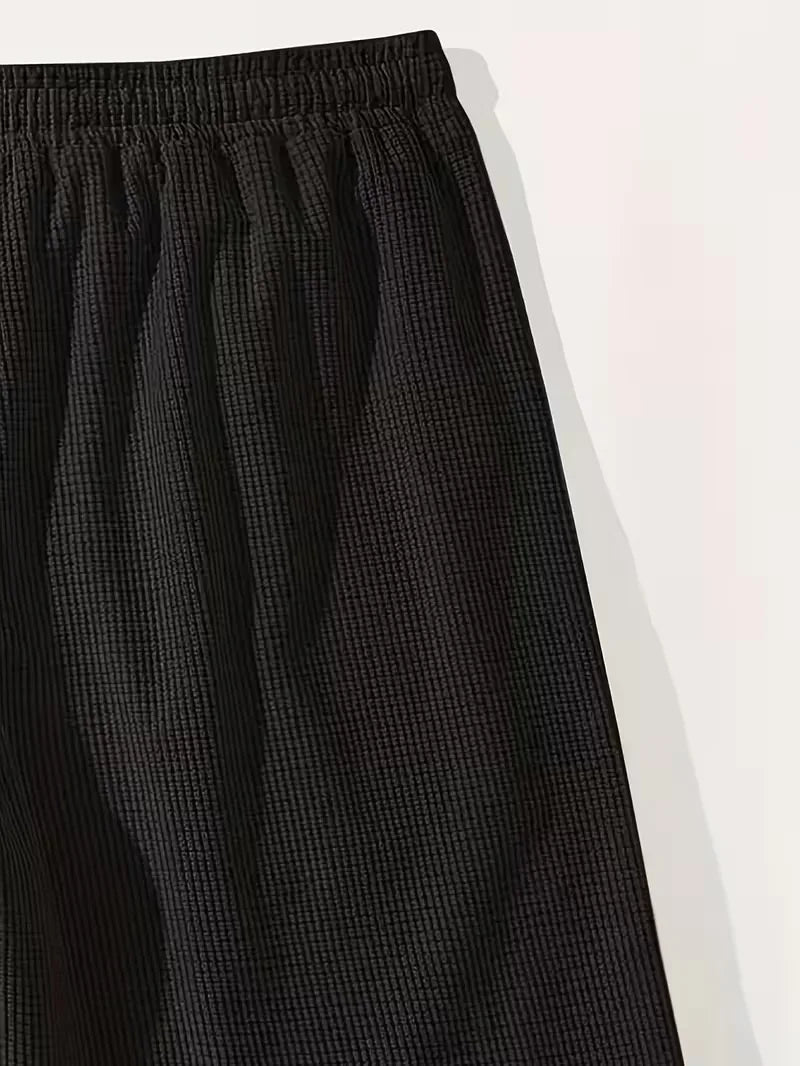 Men's Waffle Knit Drawstring Shorts