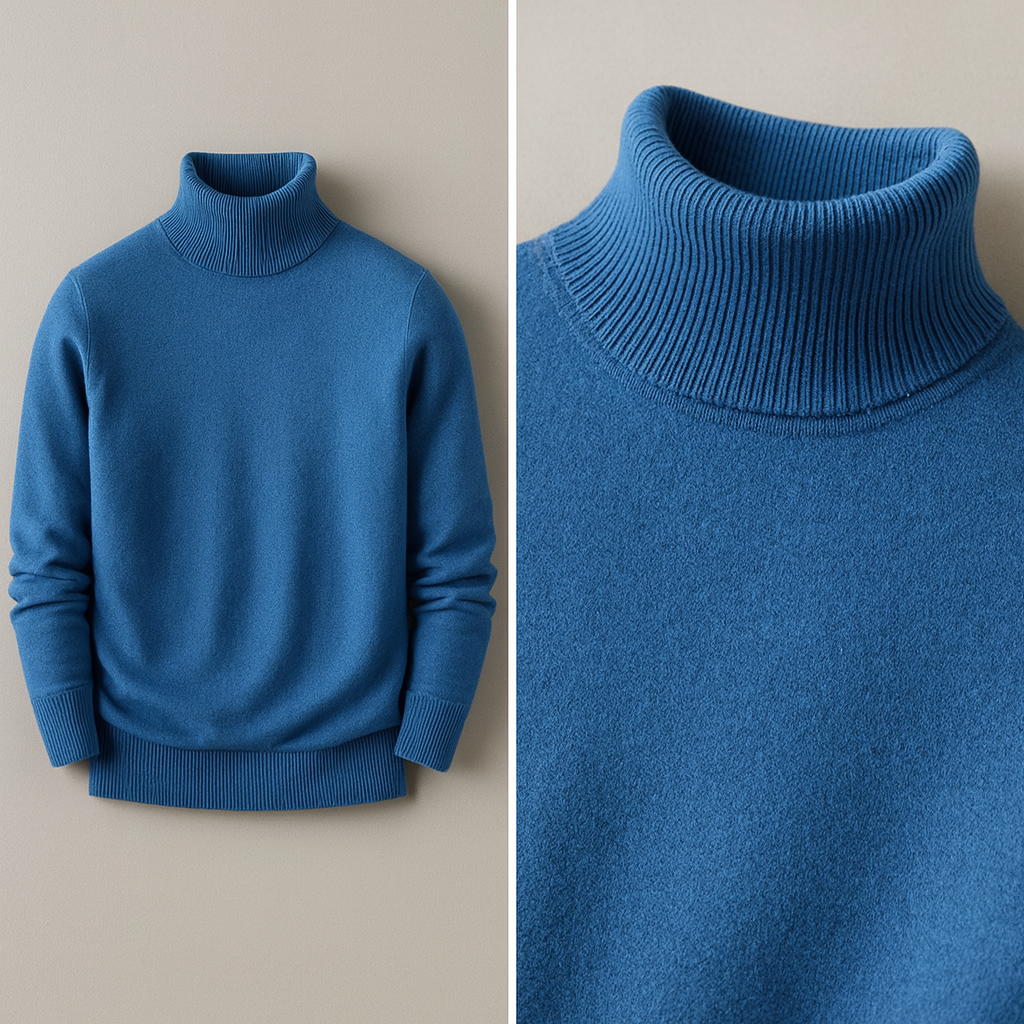 Men's Classic Soft Knit Turtleneck Sweater