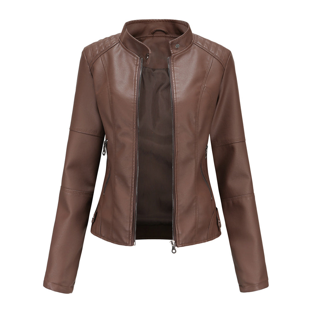 Stylish Custom-Made Leather Jacket for Women
