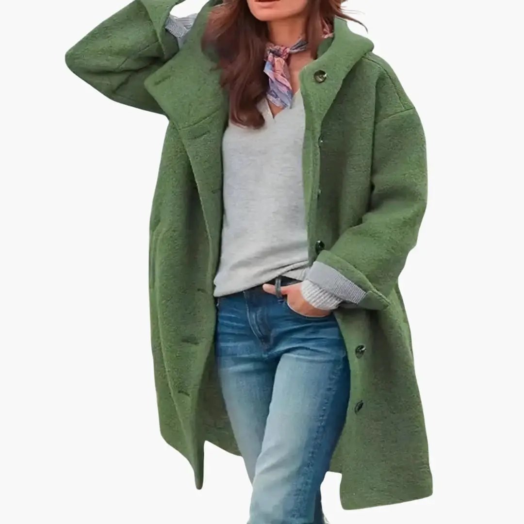 Women’s Hooded Longline Coat Jacket