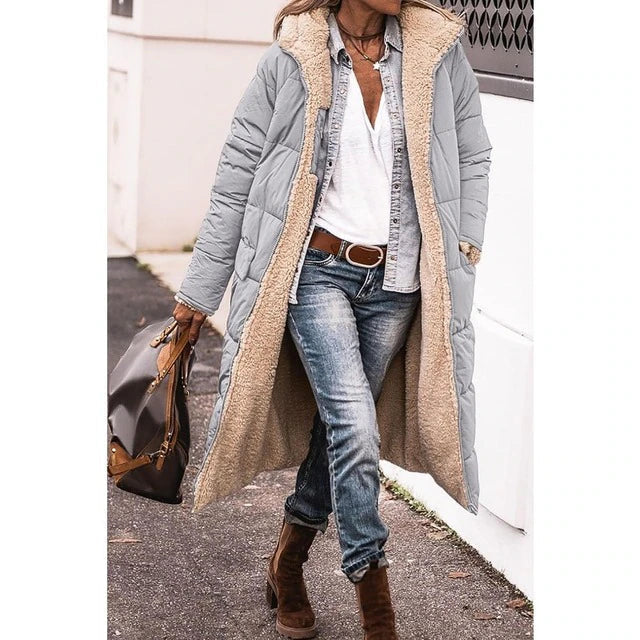 Women's Long Hooded  Warm Winter Coat