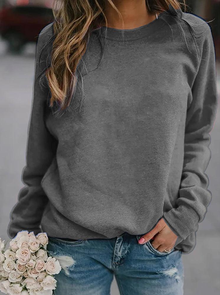 Women’s Casual Crew Neck Long-Sleeve Sweatshirt