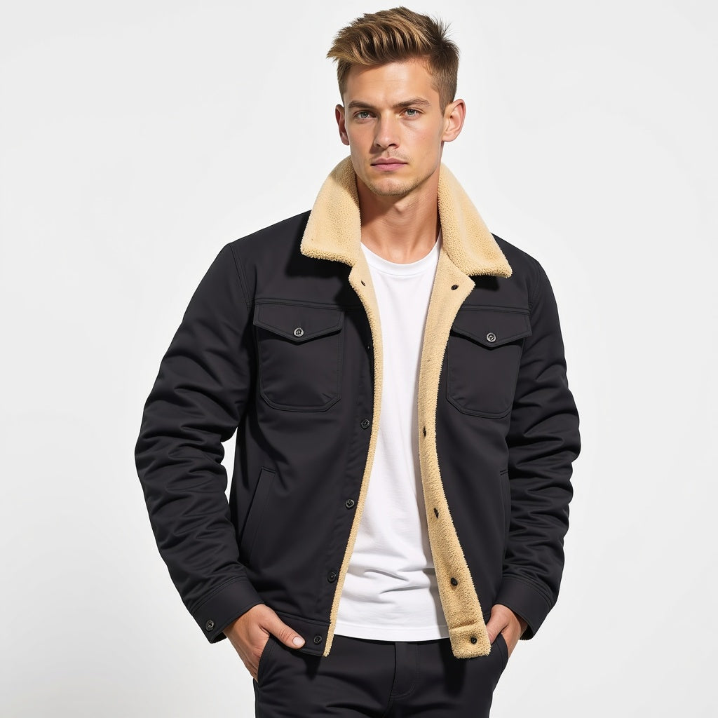 Stylish Vintage Bomber Jacket for Men - Ideal for Spring and Summer