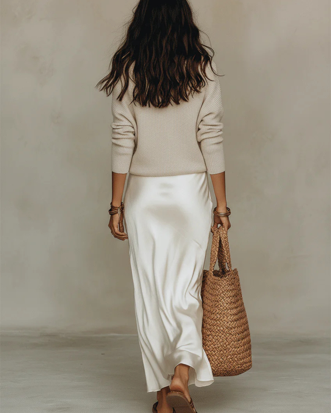 Women's Midi Dress with Matching Sweater