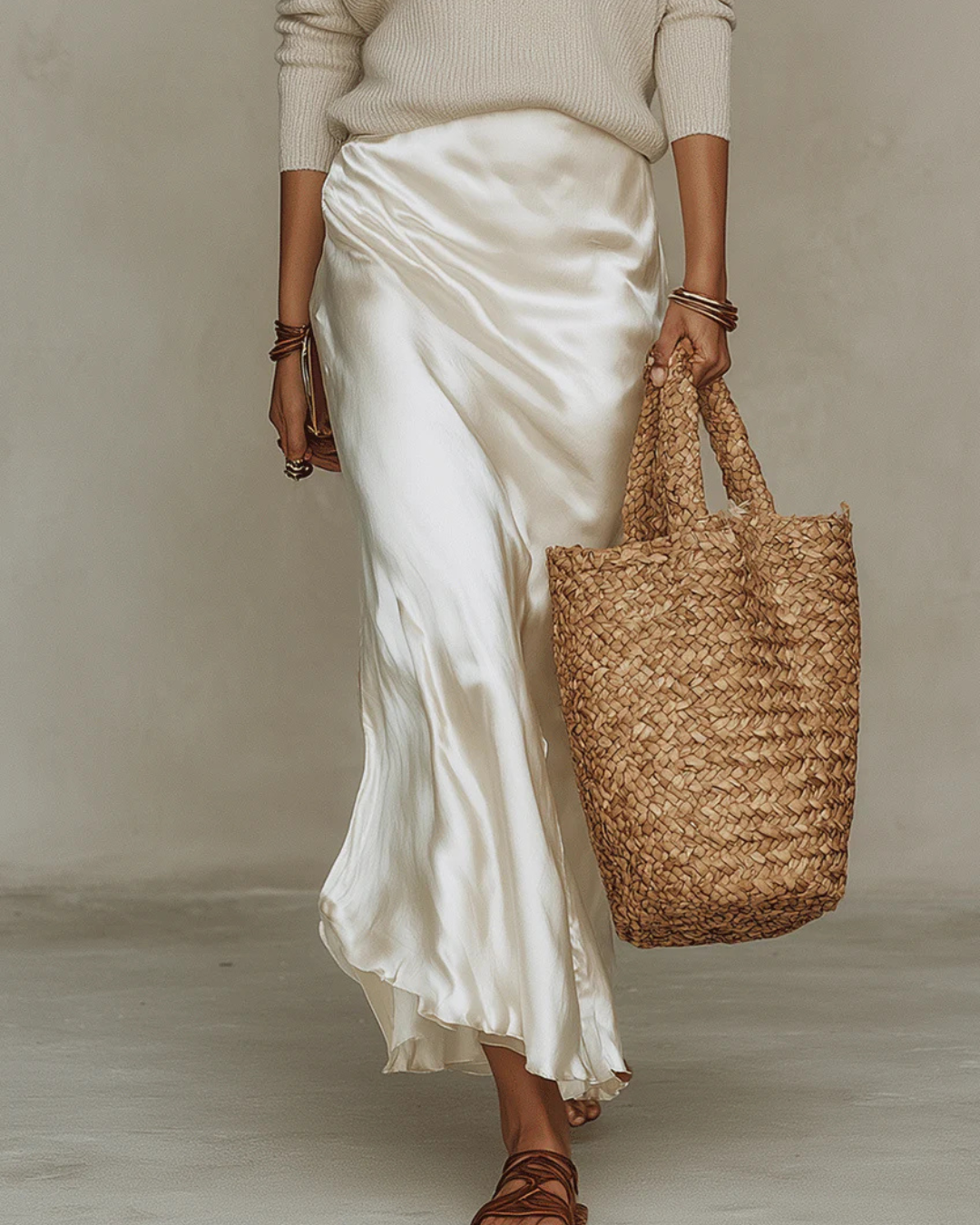 Women's Midi Dress with Matching Sweater