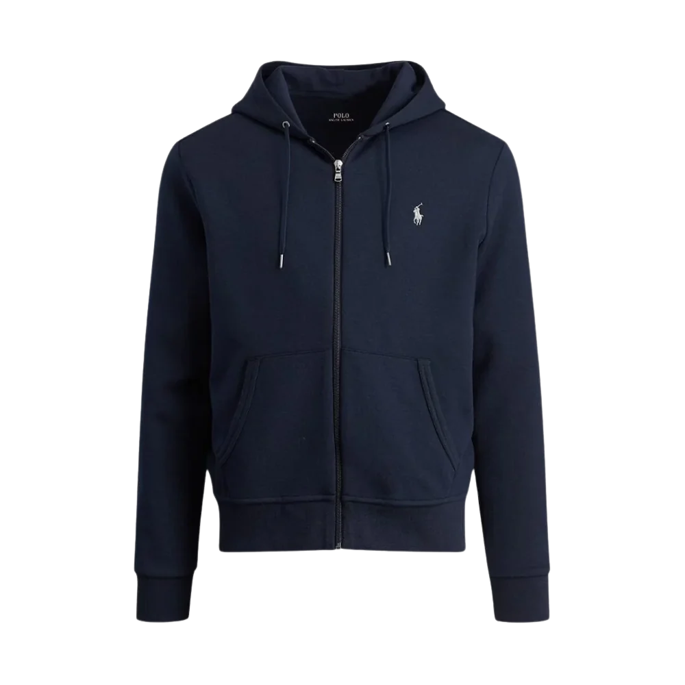 Men's Zip-Up Hooded Sweatshirt with Drawstring