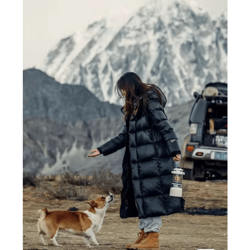 Women's Hooded Long Down Puffer Coat
