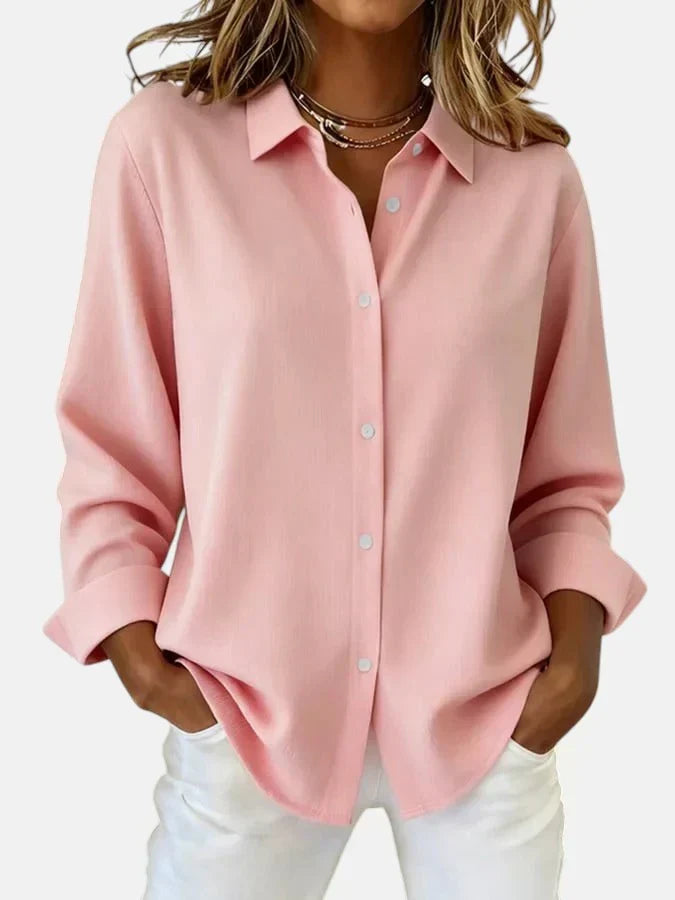 Women's Button-Up Long Sleeve Blouse