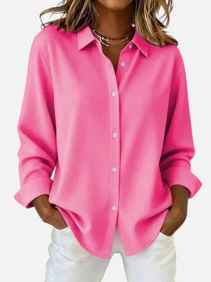 Women's Button-Up Long Sleeve Blouse