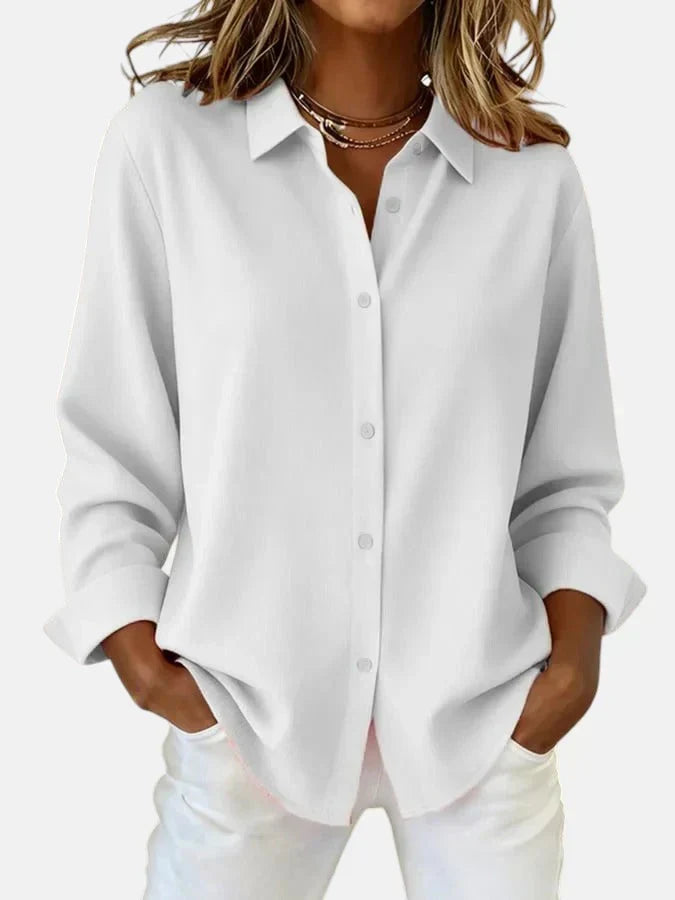 Women's Button-Up Long Sleeve Blouse