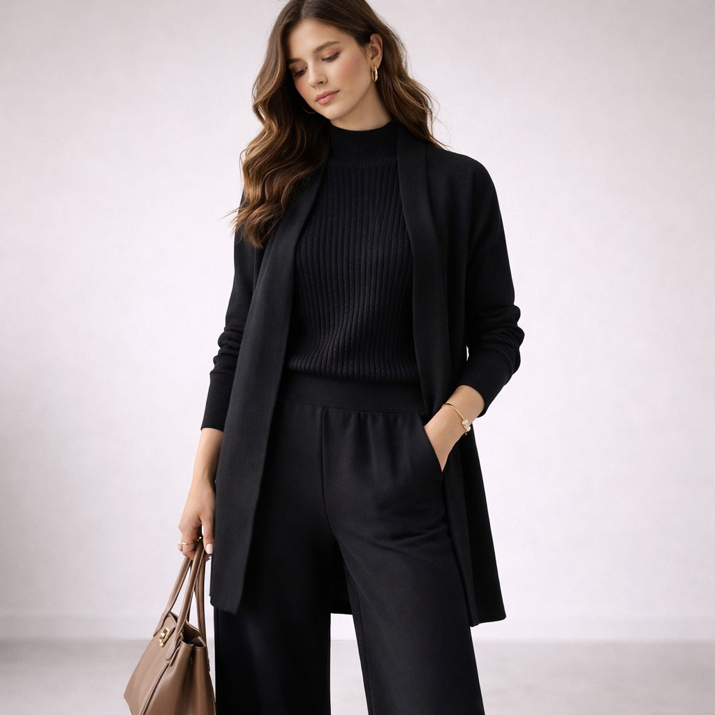 Women's Three-Piece Knit Lounge Set