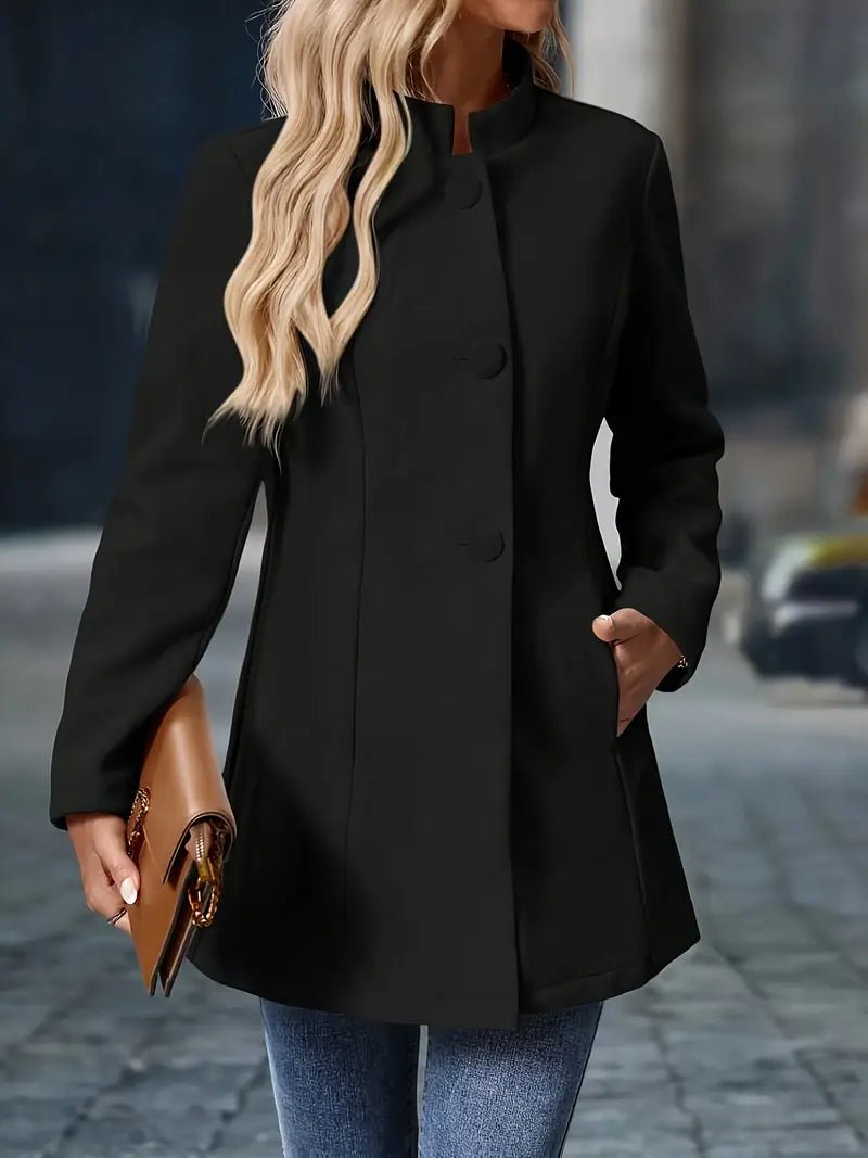 Women’s Elegant Stand Collar Blazer