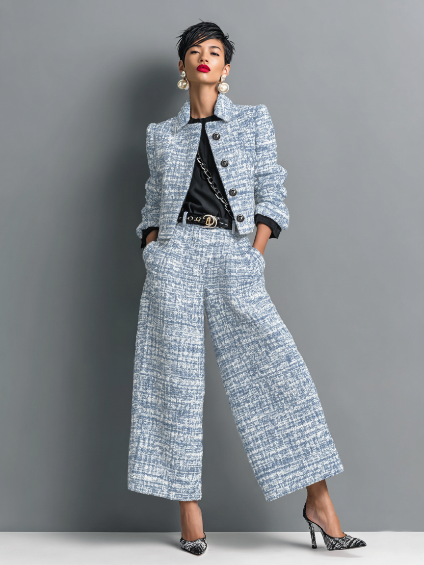 Women's Two-Piece Blazer and Pant Set