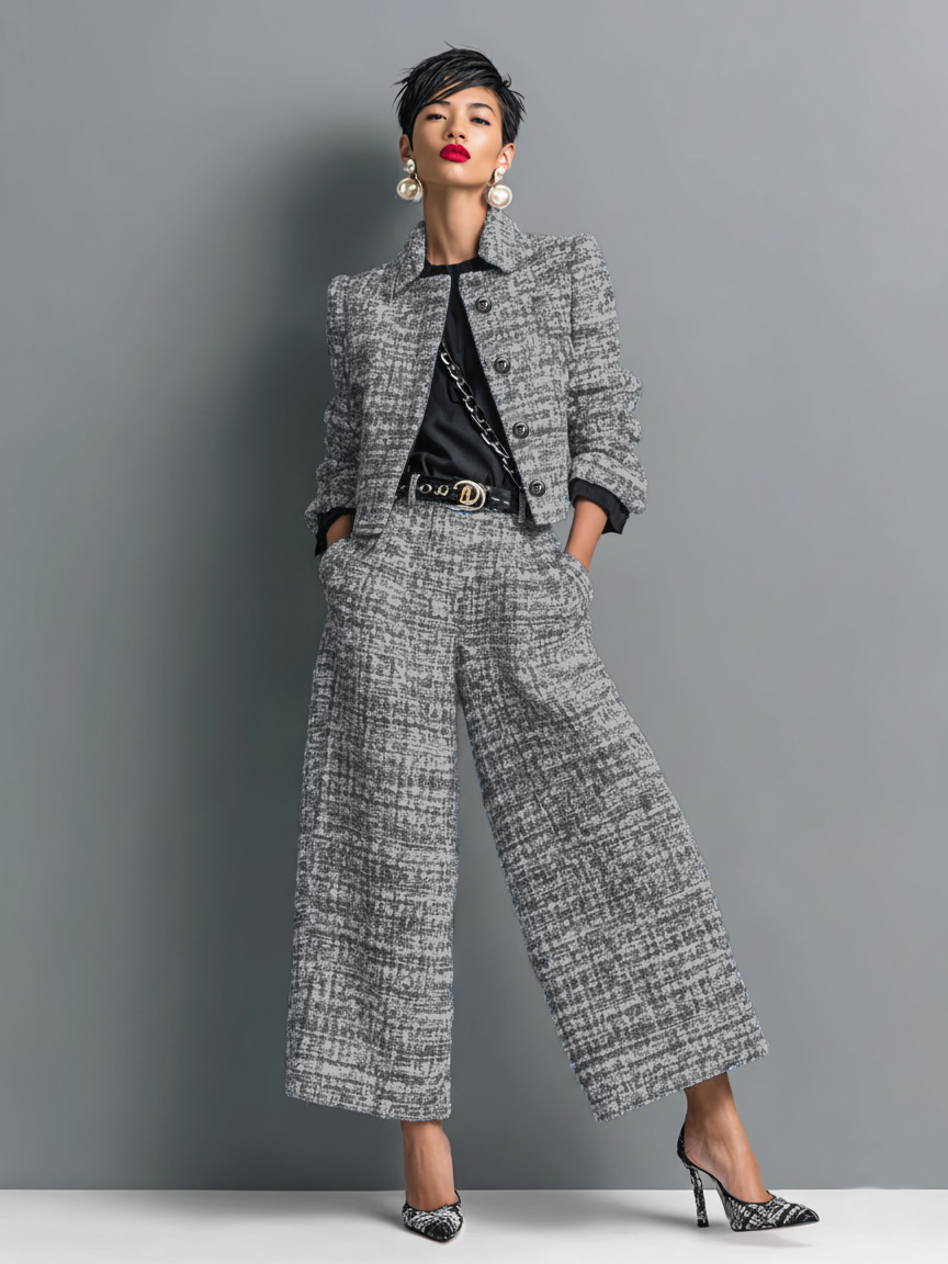 Women's Two-Piece Blazer and Pant Set