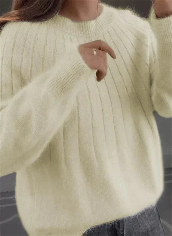 Women's Ribbed Soft Knit Sweater