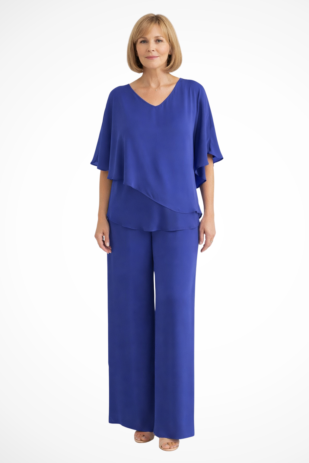 Elegant Two-Piece Flowing Lounge Set for Women