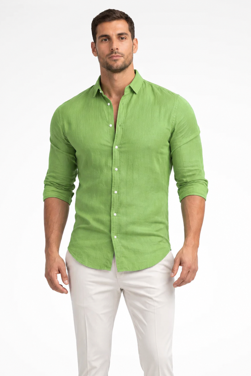 Men's Loose Fit Long Sleeve Casual Shirt