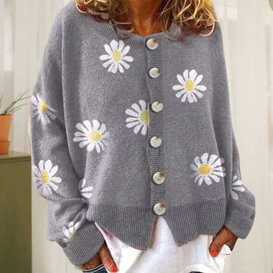 Stylish Women's Cardigan with Floral Print | Comfortable