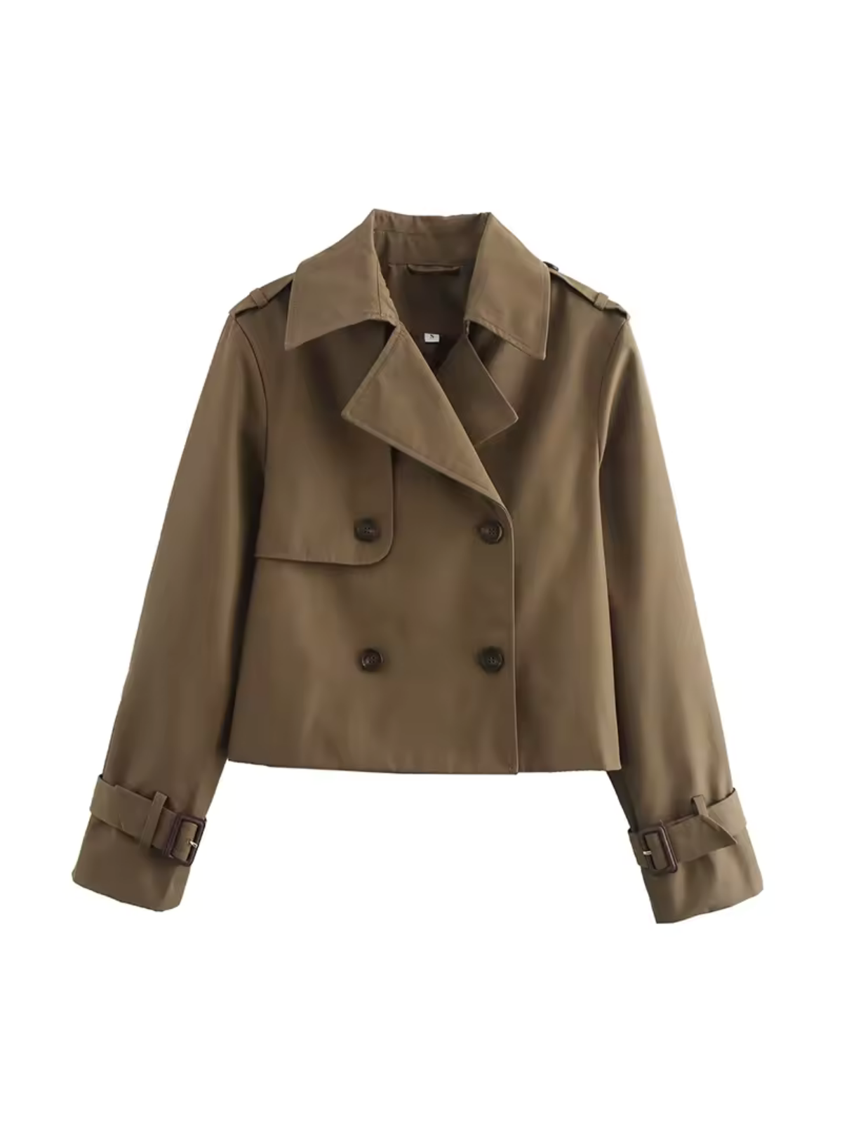 Stylish Waterproof Women's Trench Coat with Belt and Notched Collar