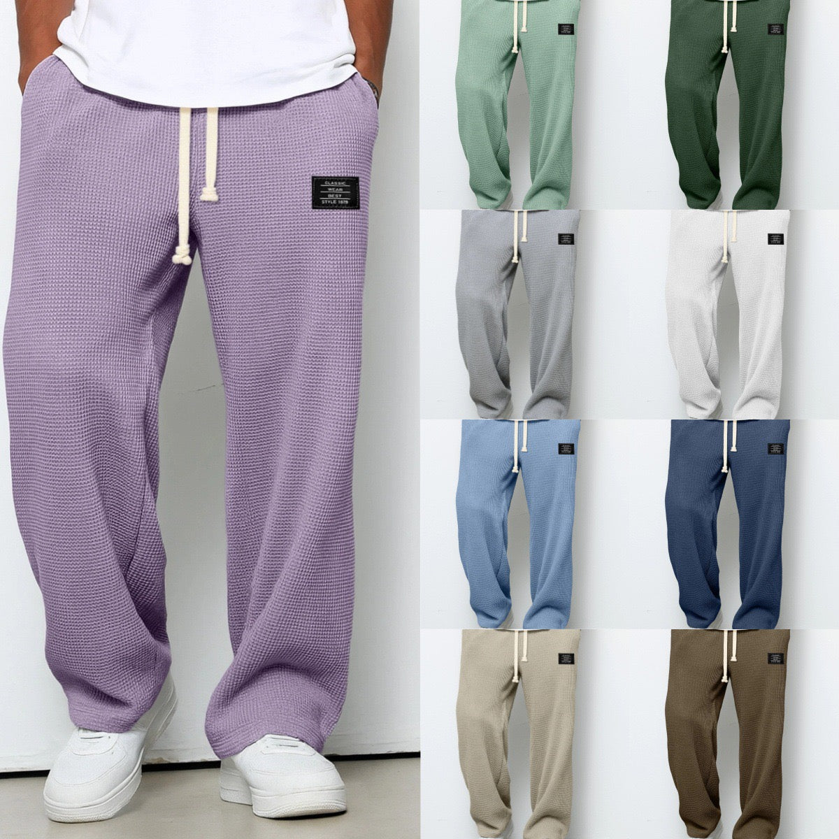 Women’s Casual Wide-Leg Drawstring Lounge Pants