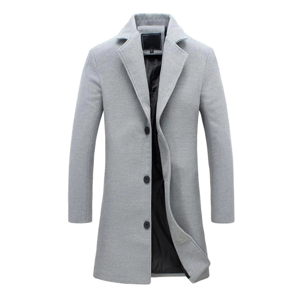 Stylish Long Winter Coat for Men - Warm and Comfortable