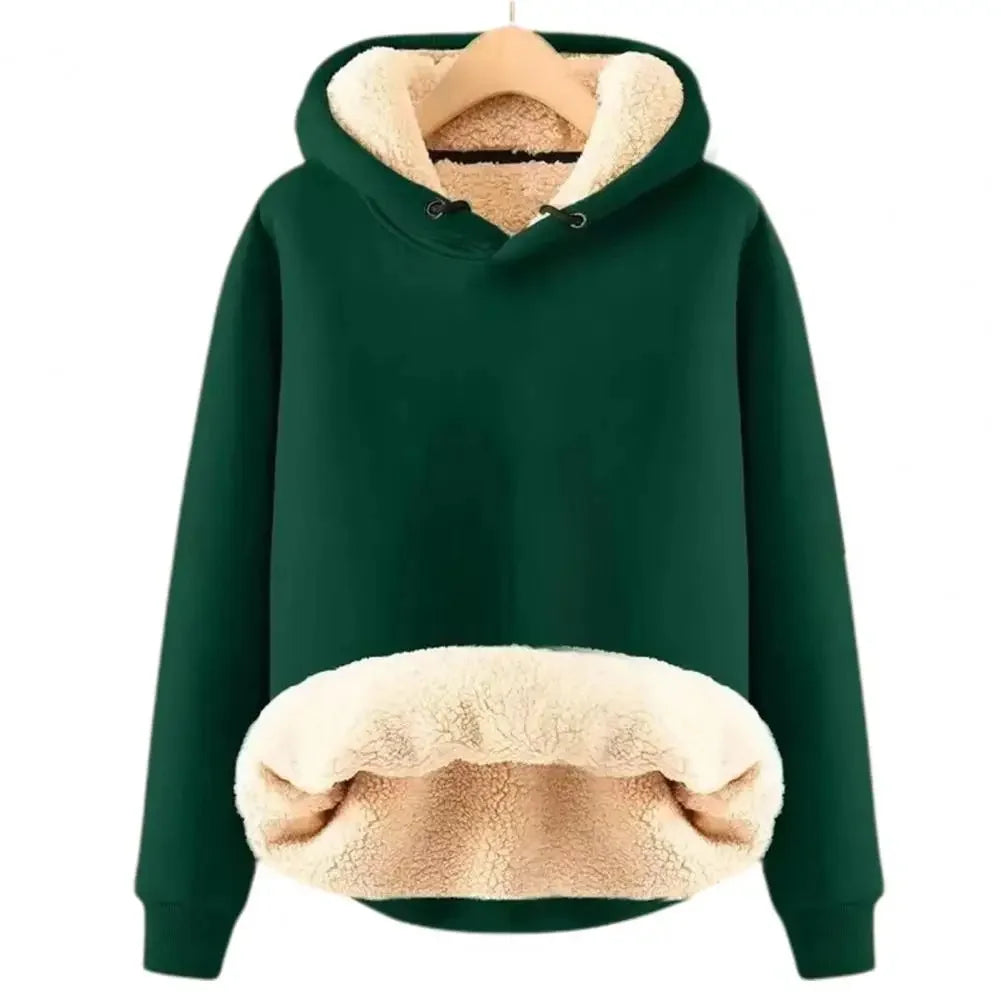 Men's Sherpa-Lined Warm Casual Hoodie Sweatshirt