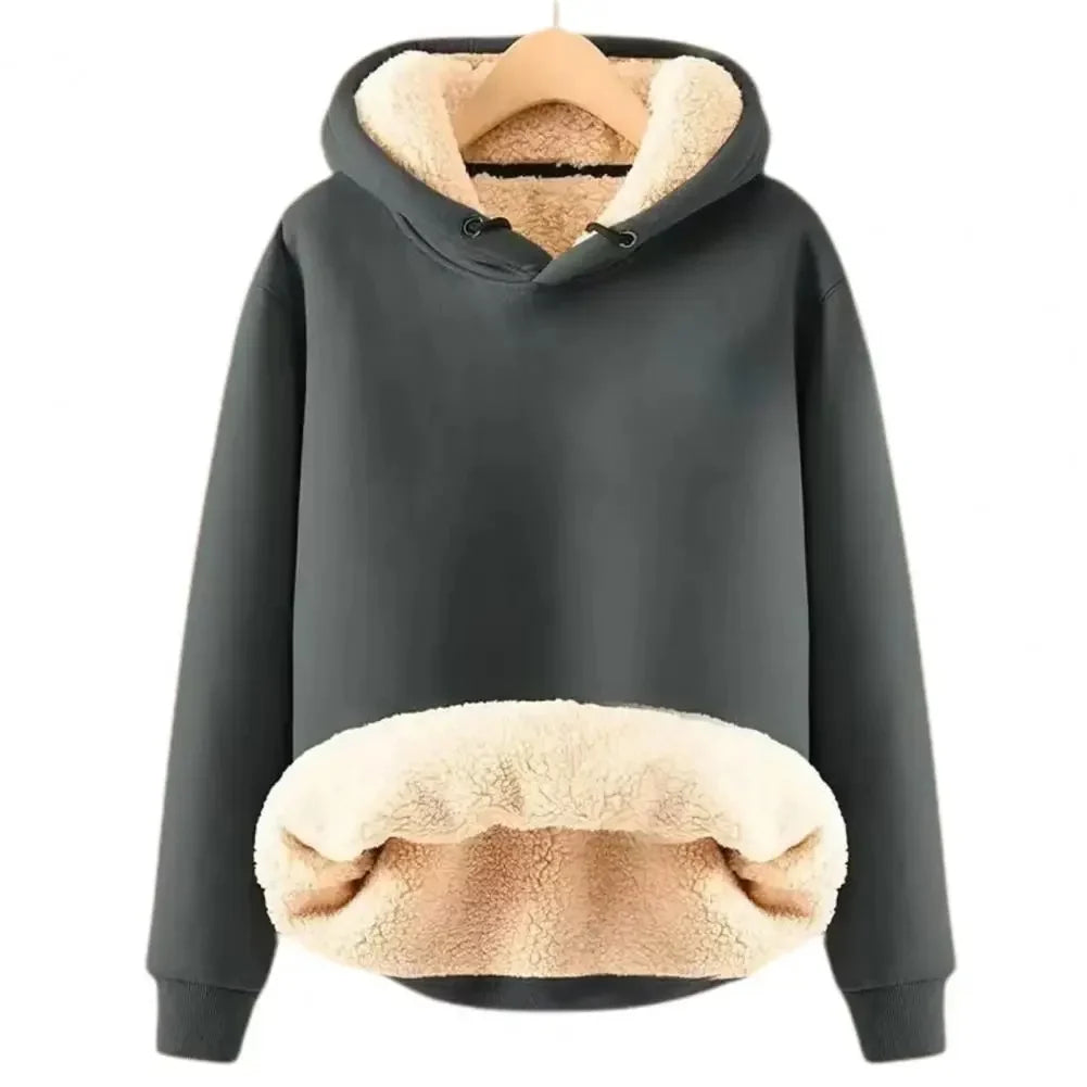 Men's Sherpa-Lined Warm Casual Hoodie Sweatshirt