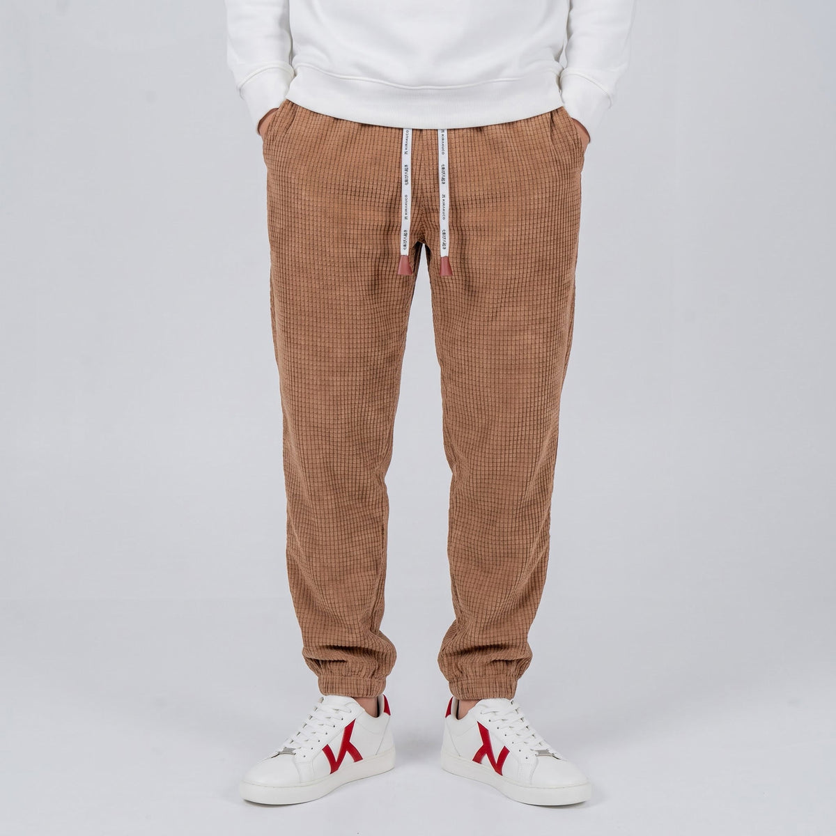 Men's Corduroy Pants with Drawstring