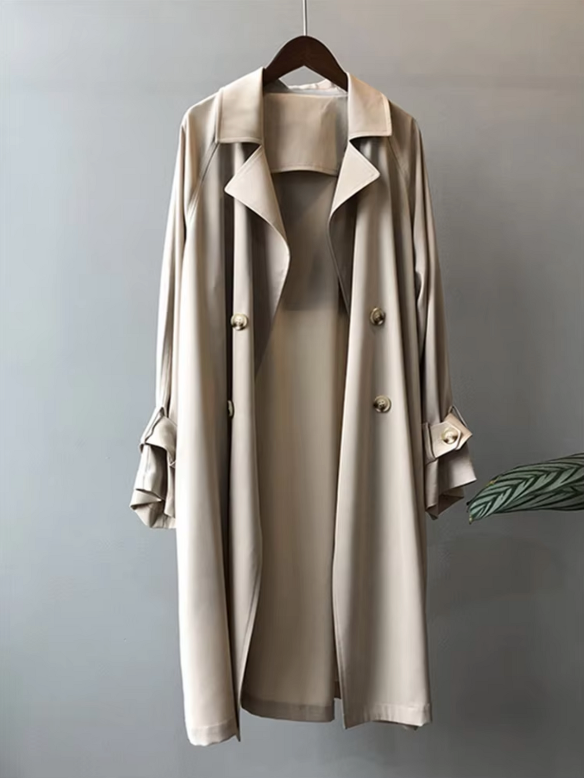 Women's Classic Double-Breasted Trench Coat