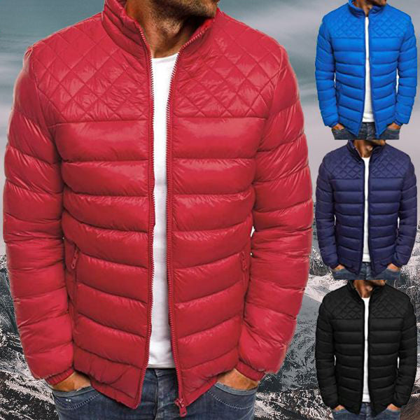 Sustainable Padded Men's Jacket - Wind and Waterproof