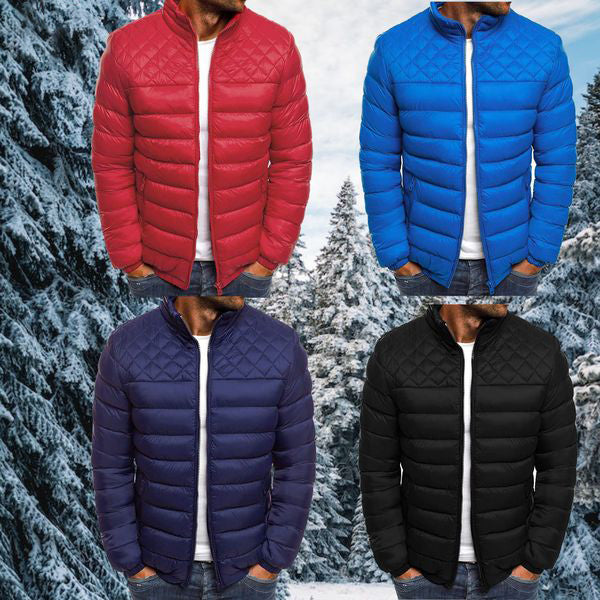 Sustainable Padded Men's Jacket - Wind and Waterproof