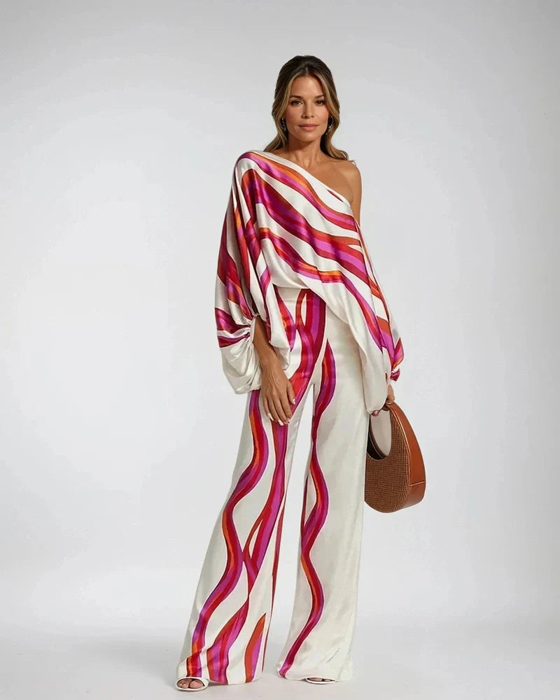 Luxurious Silk Blouse and Pants Set - Ultra Comfortable