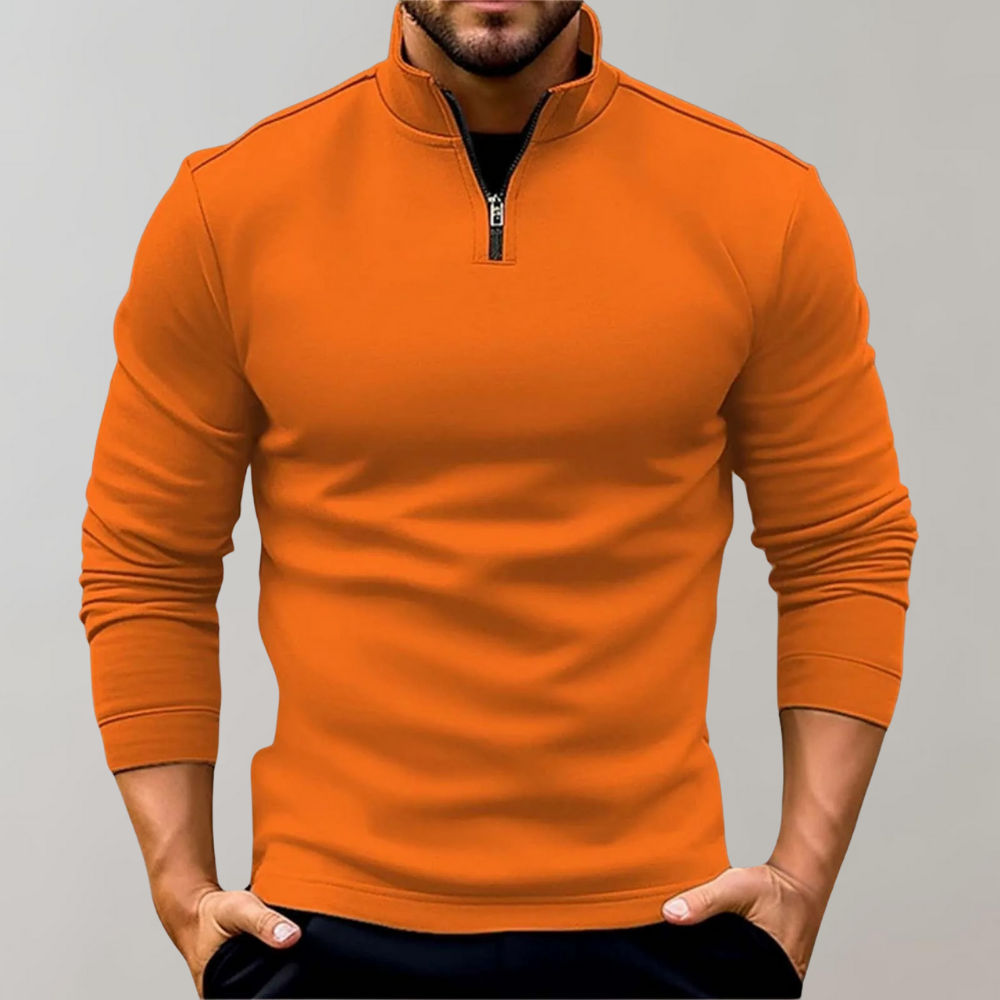 Lightweight Men's Summer Sweater with Zipper for Optimal Ventilation