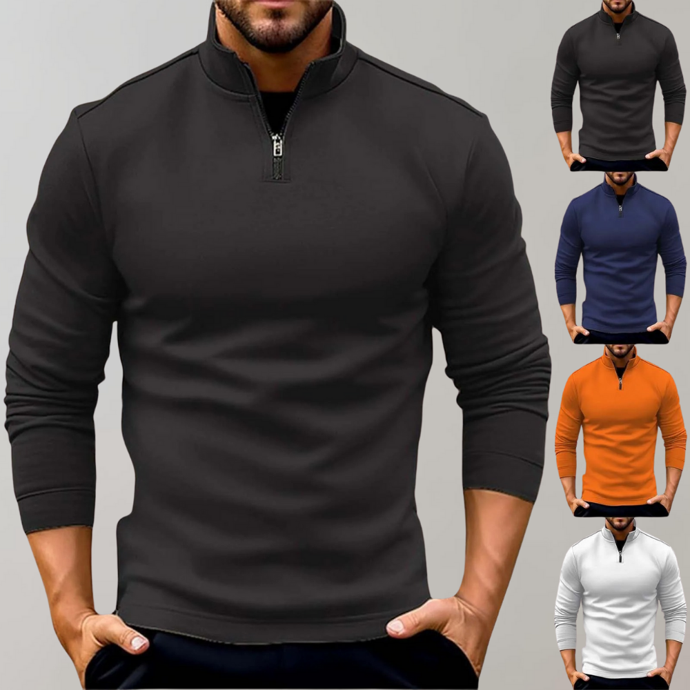 Lightweight Men's Summer Sweater with Zipper for Optimal Ventilation