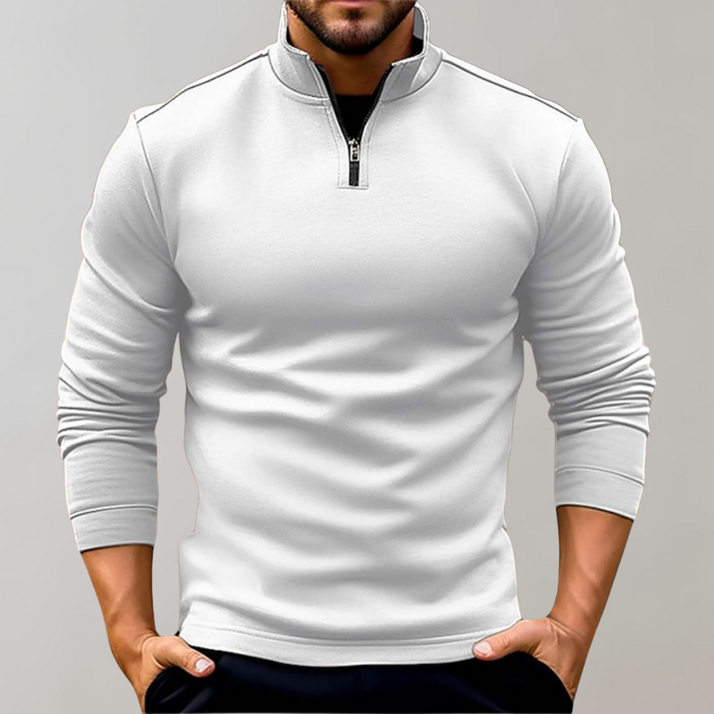 Lightweight Men's Summer Sweater with Zipper for Optimal Ventilation